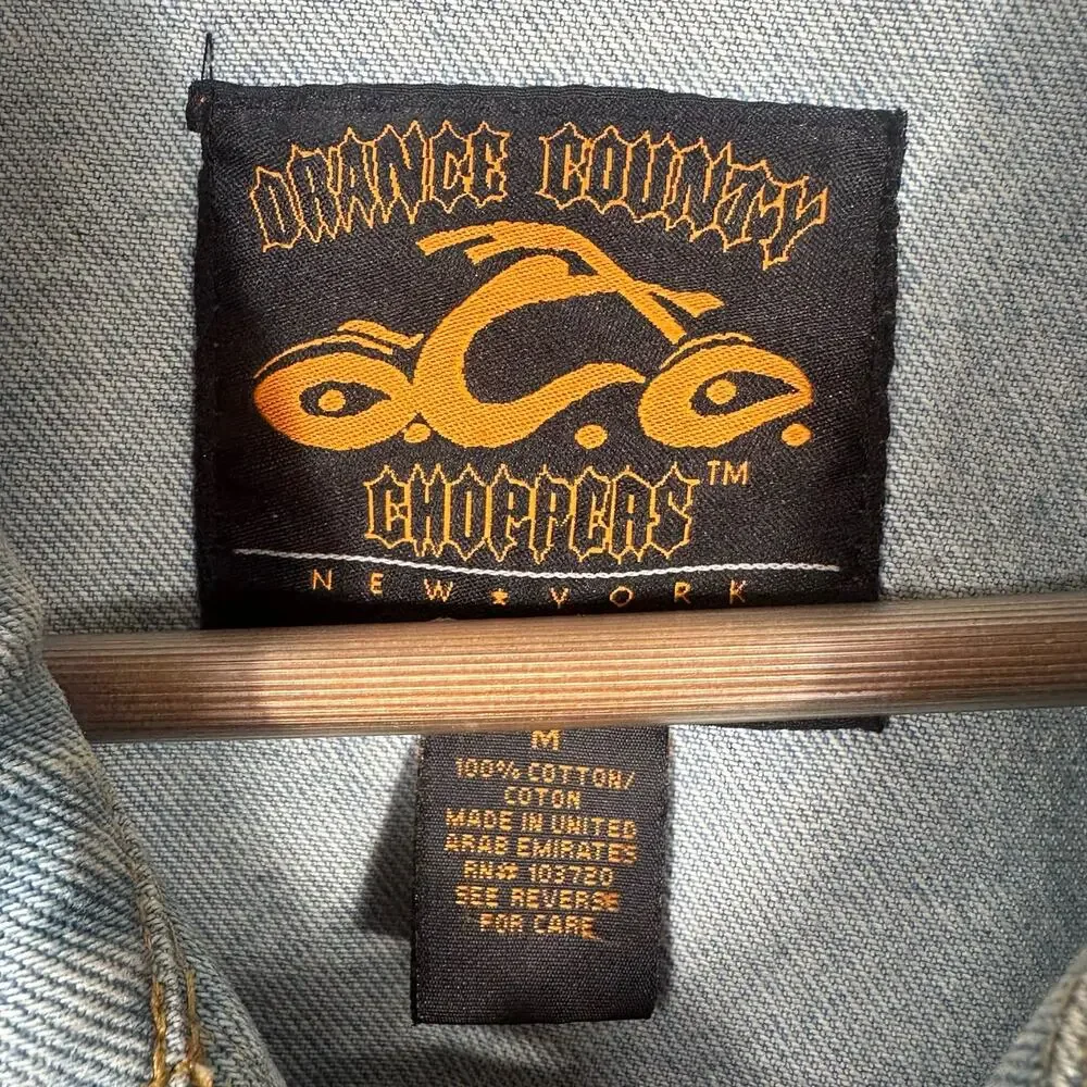 Orange County Choppers Denim Jacket Size Medium - Picture 8 of 8
